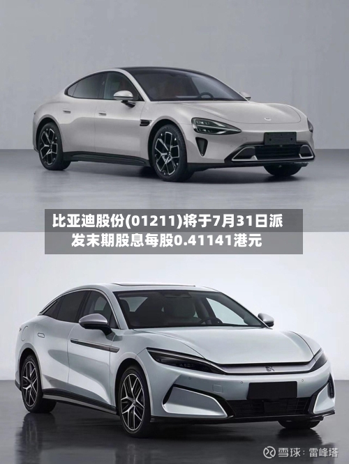 比亚迪股份(01211)将于7月31日派发末期股息每股0.41141港元
