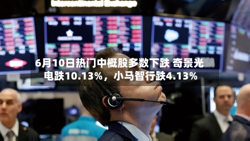 6月10日热门中概股多数下跌 奇景光电跌10.13%，小马智行跌4.13%-第3张图片