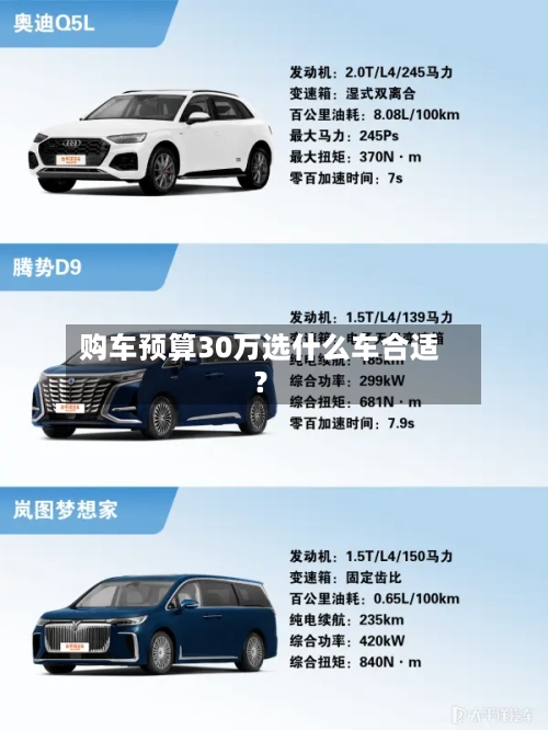 购车预算30万选什么车合适?-第2张图片