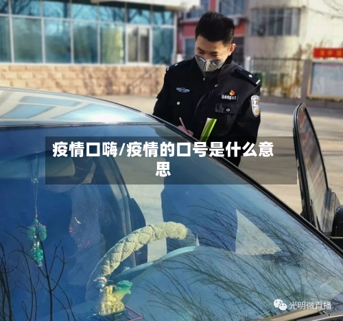 疫情口嗨/疫情的口号是什么意思-第3张图片