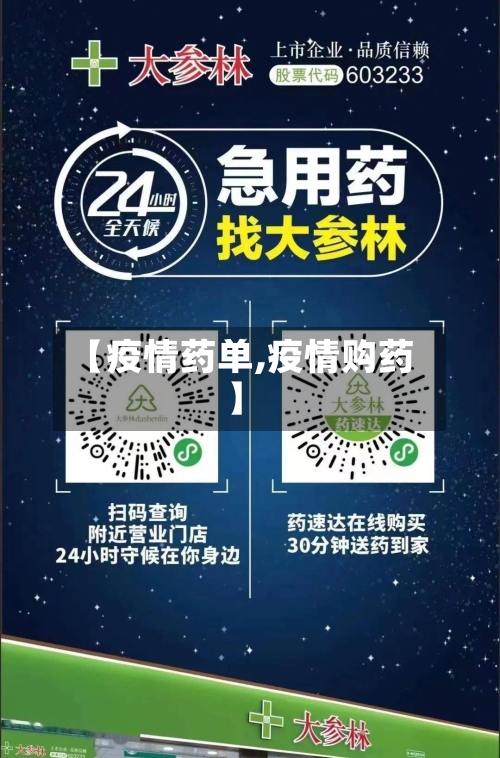 【疫情药单,疫情购药】