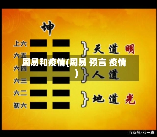 周易和疫情(周易 预言 疫情)