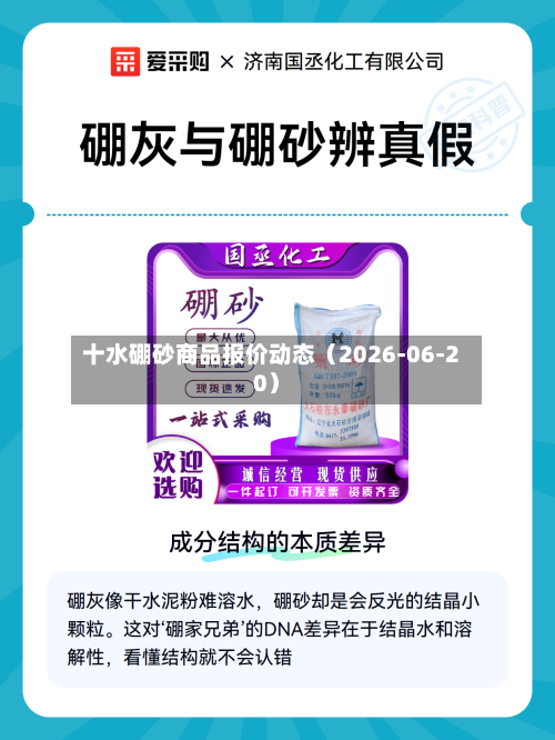 十水硼砂商品报价动态（2026-06-20）-第3张图片