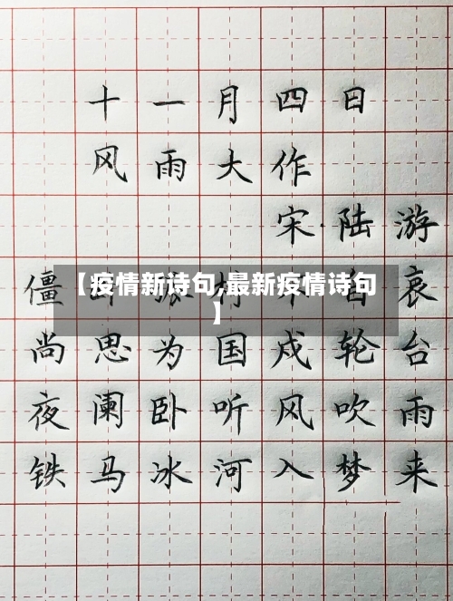【疫情新诗句,最新疫情诗句】