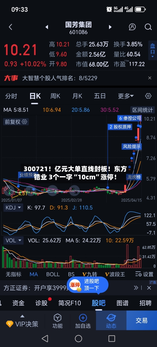 300721！亿元大单直线封板！东方锆业 3个一字“10cm”涨停！-第2张图片