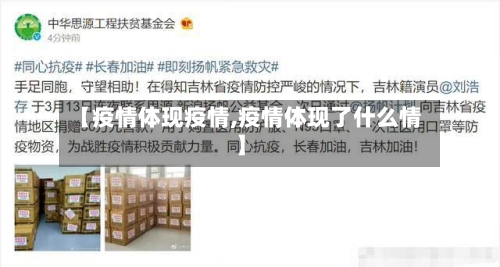 【疫情体现疫情,疫情体现了什么情】