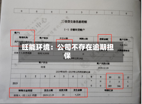 旺能环境：公司不存在逾期担保