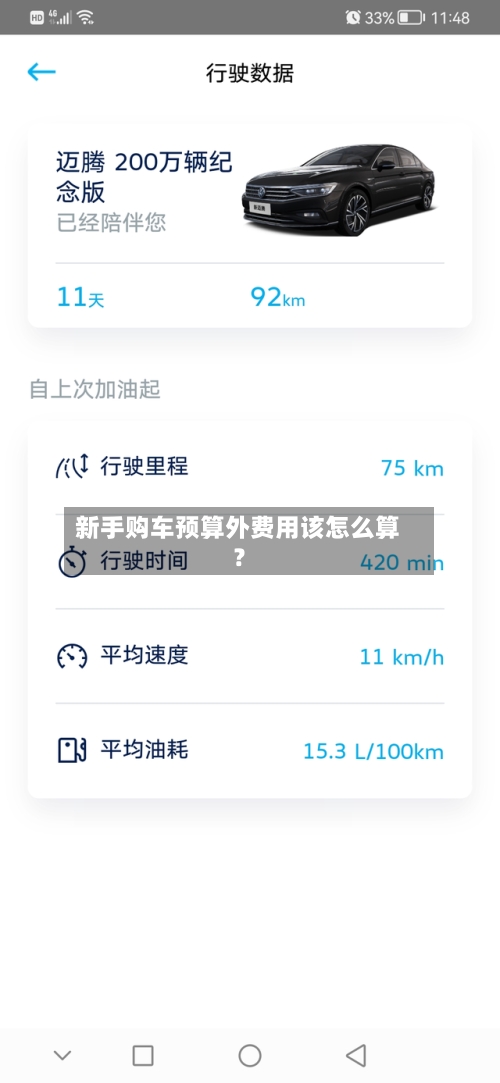 新手购车预算外费用该怎么算？