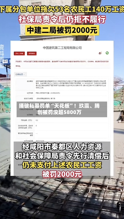 捅破私募罚单“天花板”！玖瀛、腾创被罚没超5800万