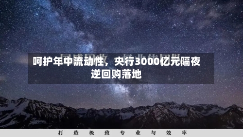 呵护年中流动性	，央行3000亿元隔夜逆回购落地-第3张图片