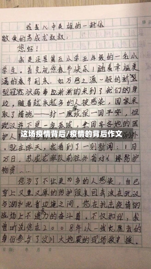 这场疫情背后/疫情的背后作文
