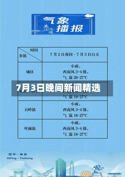 7月3日晚间新闻精选
