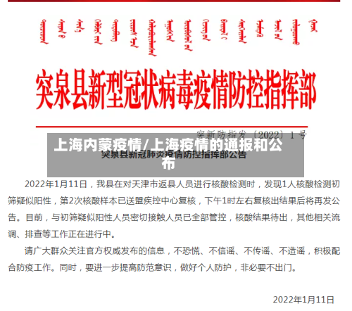 上海内蒙疫情/上海疫情的通报和公布-第3张图片