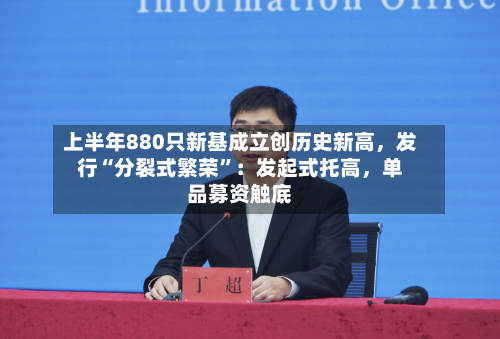 上半年880只新基成立创历史新高	，发行“分裂式繁荣”：发起式托高，单品募资触底-第3张图片