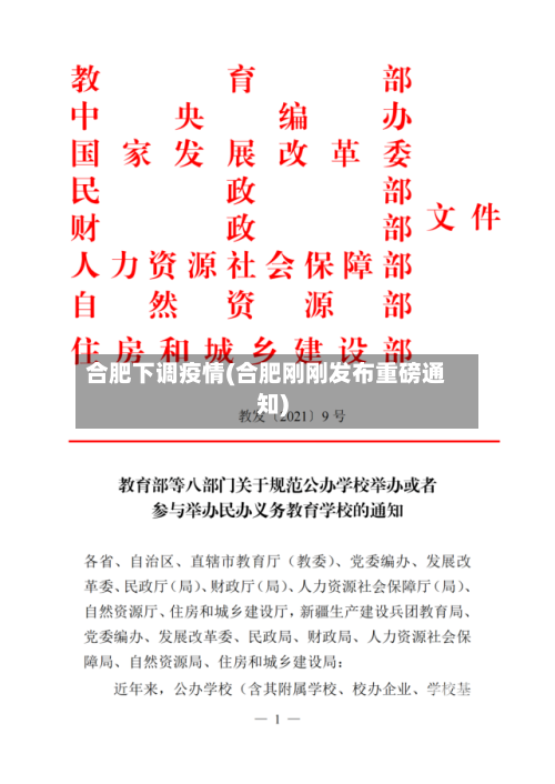 合肥下调疫情(合肥刚刚发布重磅通知)-第2张图片
