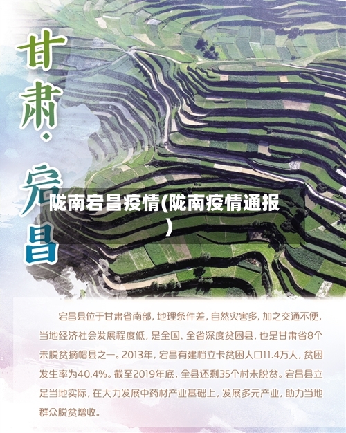 陇南宕昌疫情(陇南疫情通报)