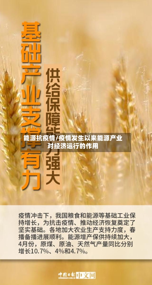 能源抗疫情/疫情发生以来能源产业对经济运行的作用