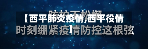 【西平肺炎疫情,西平役情】-第3张图片