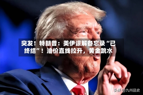 突发！特朗普：美伊谅解备忘录“已终结”！油价直线拉升，黄金跳水-第2张图片