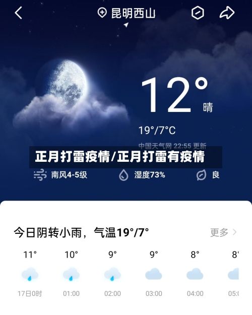 正月打雷疫情/正月打雷有疫情