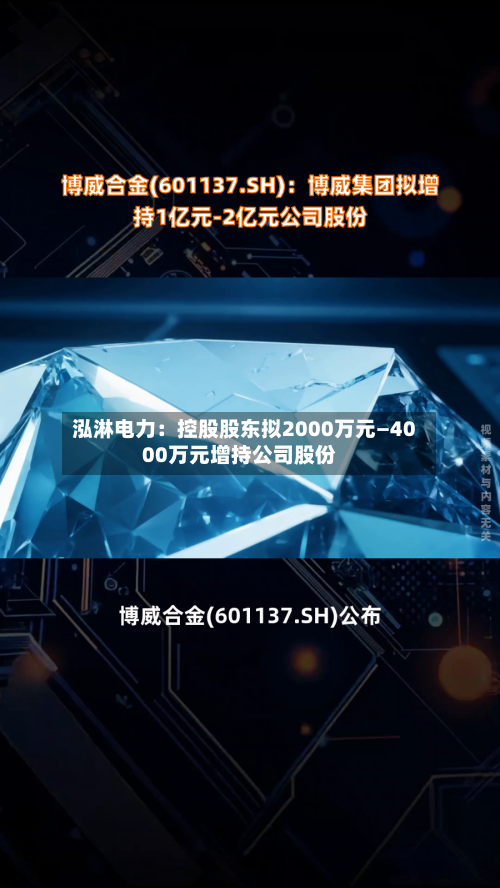 泓淋电力：控股股东拟2000万元—4000万元增持公司股份-第2张图片