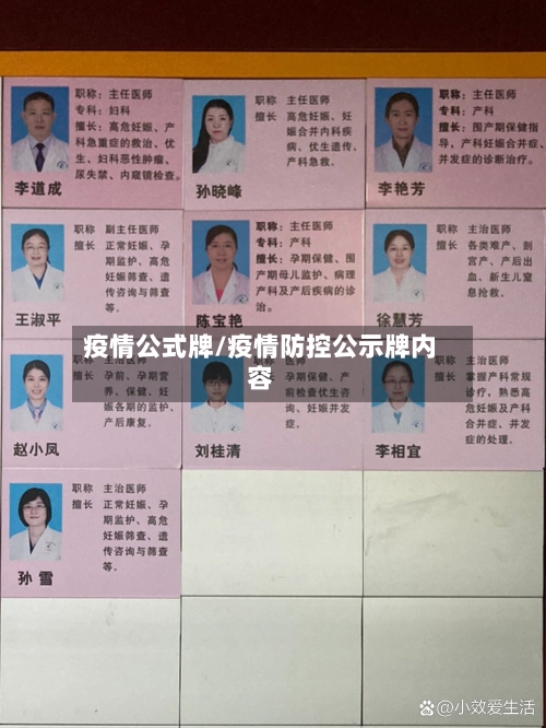 疫情公式牌/疫情防控公示牌内容-第2张图片