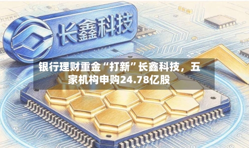 银行理财重金“打新”长鑫科技，五家机构申购24.78亿股-第3张图片