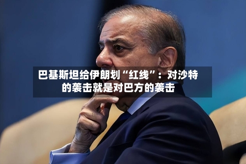 巴基斯坦给伊朗划“红线”：对沙特的袭击就是对巴方的袭击