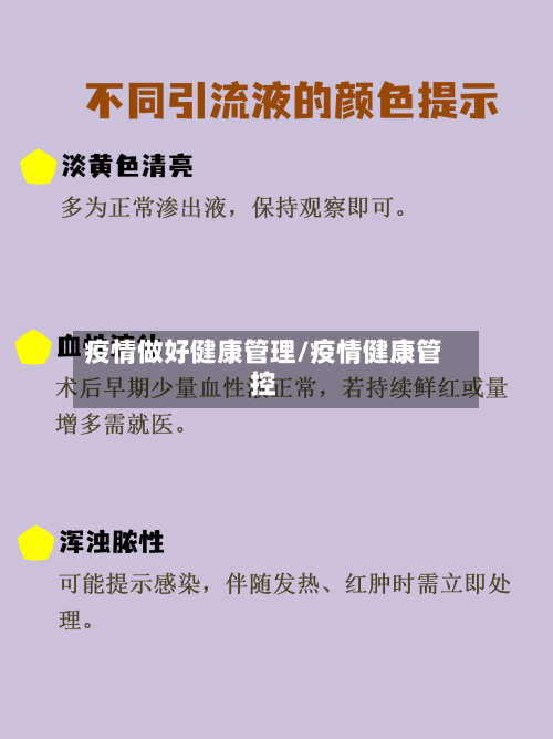 疫情做好健康管理/疫情健康管控