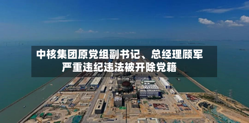中核集团原党组副书记、总经理顾军严重违纪违法被开除党籍-第2张图片