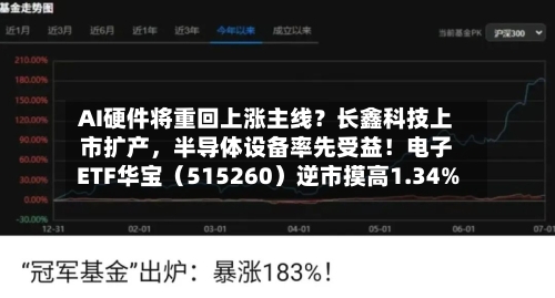 AI硬件将重回上涨主线？长鑫科技上市扩产，半导体设备率先受益！电子ETF华宝（515260）逆市摸高1.34%-第2张图片