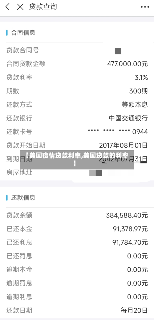 【美国疫情贷款利率,美国贷款的利率】-第2张图片