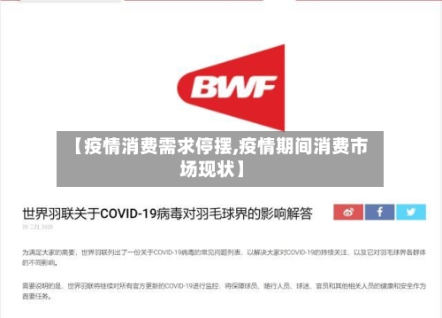 【疫情消费需求停摆,疫情期间消费市场现状】-第3张图片