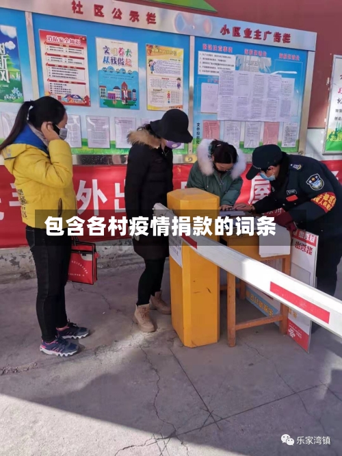 包含各村疫情捐款的词条-第2张图片