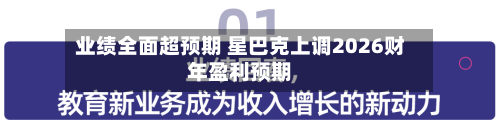 业绩全面超预期 星巴克上调2026财年盈利预期