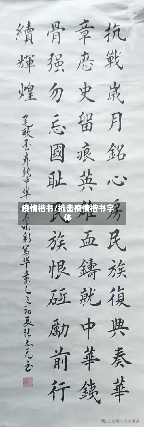 疫情楷书/抗击疫情楷书字体-第3张图片