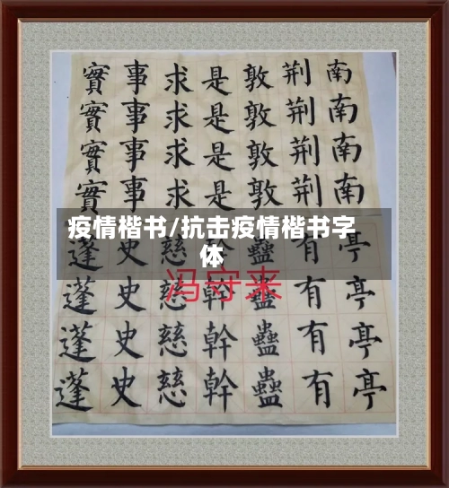 疫情楷书/抗击疫情楷书字体-第2张图片