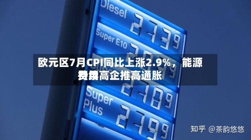 欧元区7月CPI同比上涨2.9%	，能源费用持续高企推高通胀-第2张图片