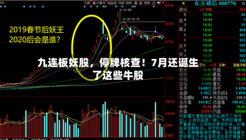 九连板妖股	，停牌核查！7月还诞生了这些牛股-第3张图片