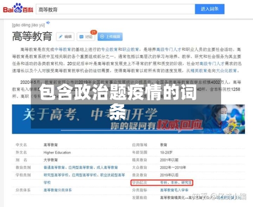 包含政治题疫情的词条-第3张图片
