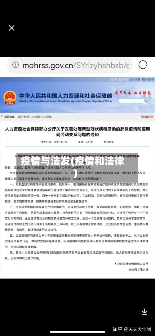 疫情与法发(疫情和法律)-第2张图片
