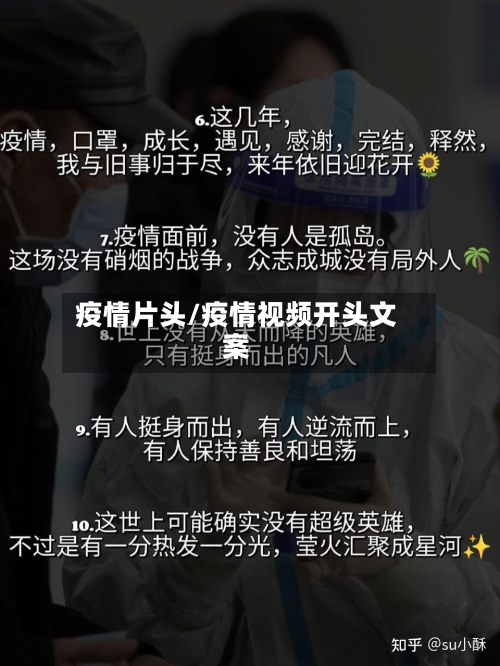 疫情片头/疫情视频开头文案-第2张图片