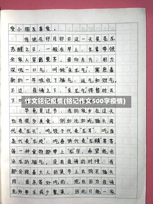作文铭记疫情(铭记作文500字疫情)-第2张图片