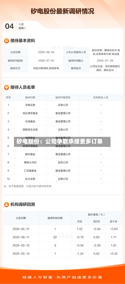 矽电股份：公司争取承接更多订单