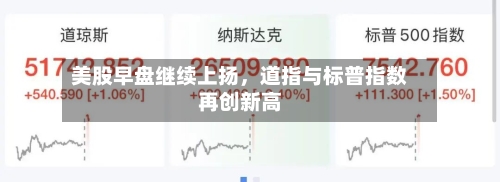 美股早盘继续上扬，道指与标普指数再创新高