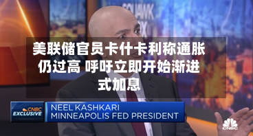 美联储官员卡什卡利称通胀仍过高 呼吁立即开始渐进式加息-第2张图片