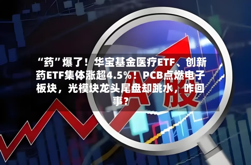 “药	”爆了！华宝基金医疗ETF、创新药ETF集体涨超4.5%！PCB点燃电子板块，光模块龙头尾盘却跳水，咋回事？-第2张图片