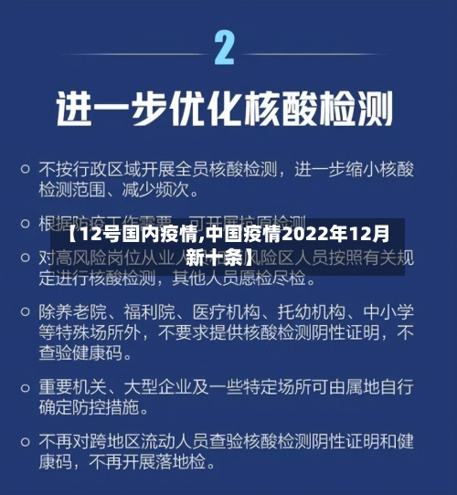 【12号国内疫情,中国疫情2022年12月新十条】-第2张图片