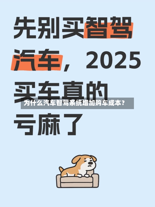 为什么汽车智驾系统增加购车成本？