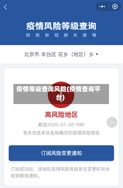 疫情等级查询风险(疫情查询平台)-第3张图片